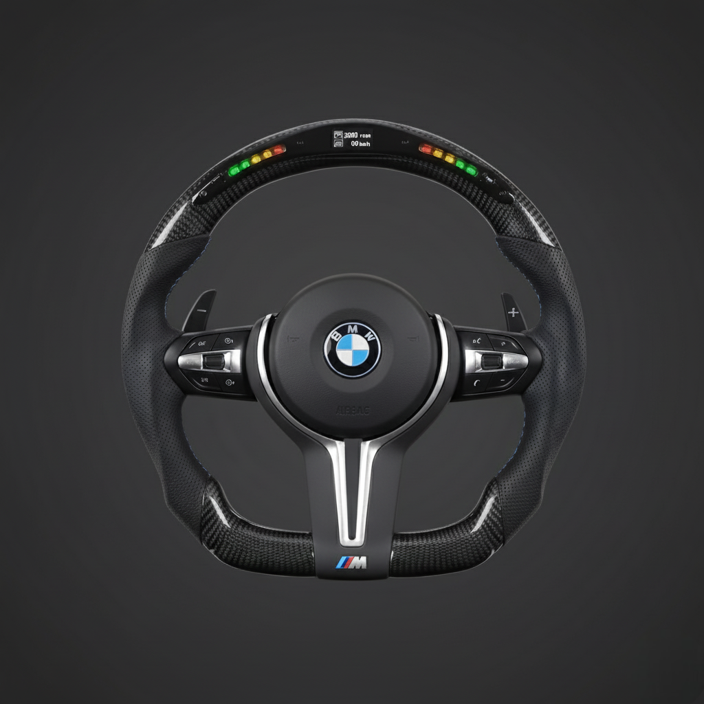 Premium Carbon Fiber & Alcantara Steering Wheel for BMW F10