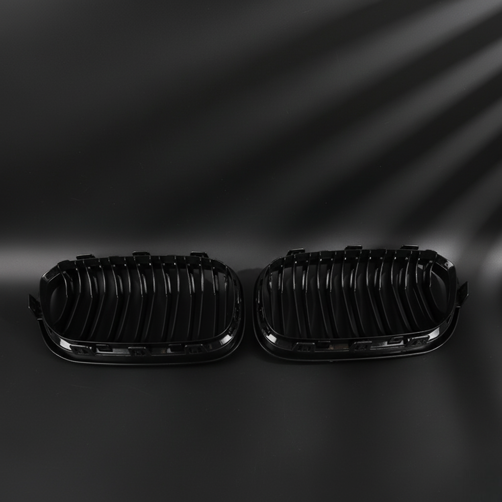 Premium Carbon Fiber Black Front Grille for BMW 1 Series