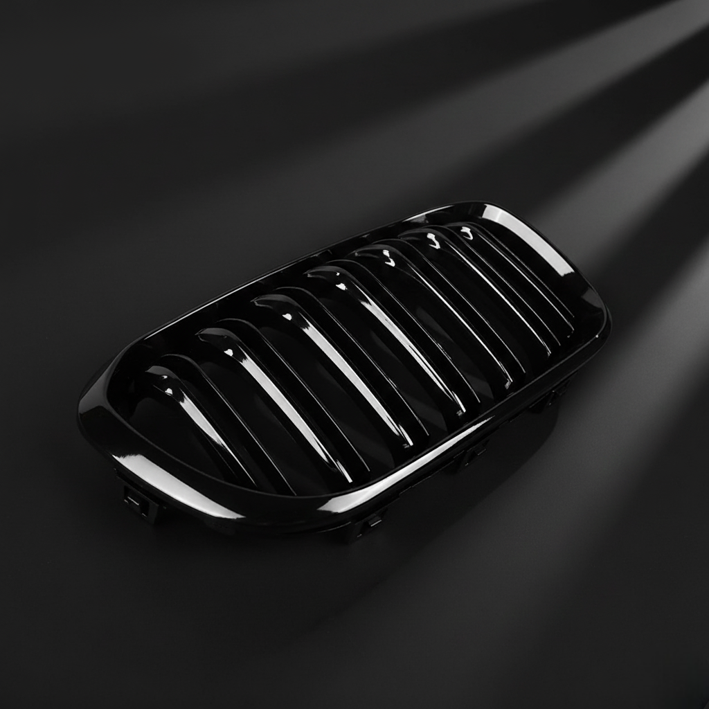 Premium Carbon Fiber Black Front Grille for BMW 1 Series