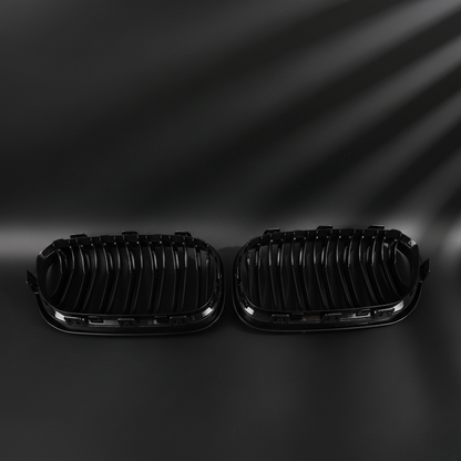 Premium Carbon Fiber Black Front Grille for BMW 1 Series