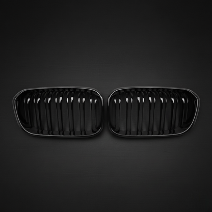 Premium Carbon Fiber Black Front Grille for BMW 1 Series