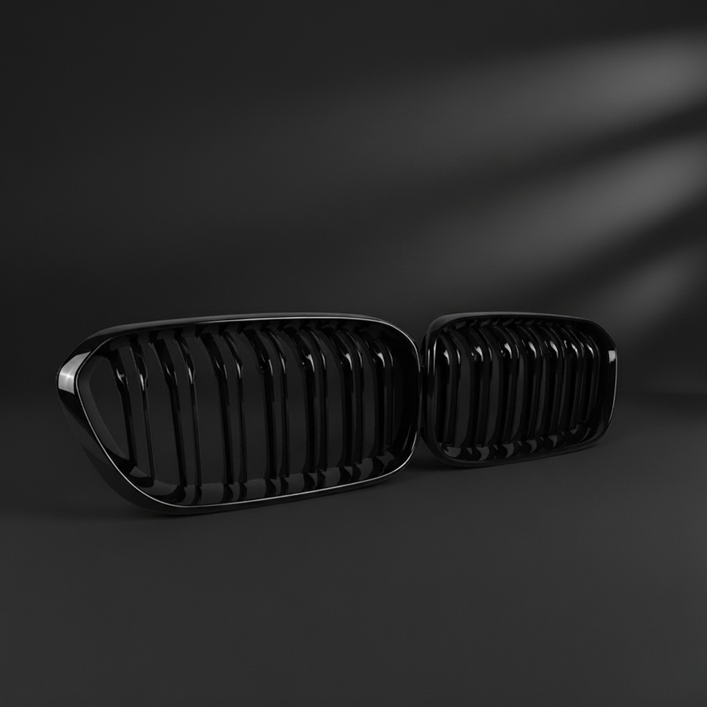 Premium Carbon Fiber Black Front Grille for BMW 1 Series