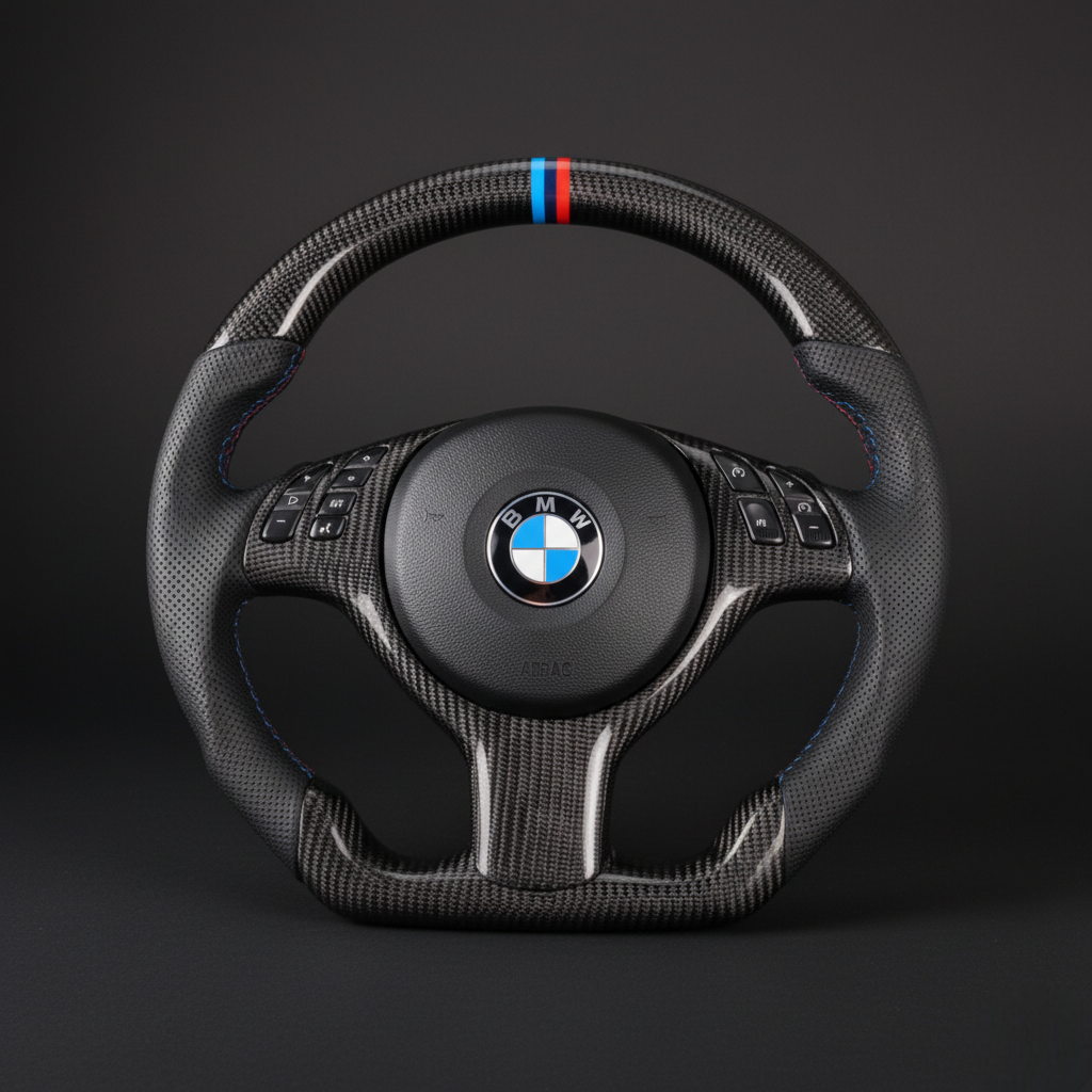Premium Carbon Fiber Steering Wheel for BMW 3 Series E46
