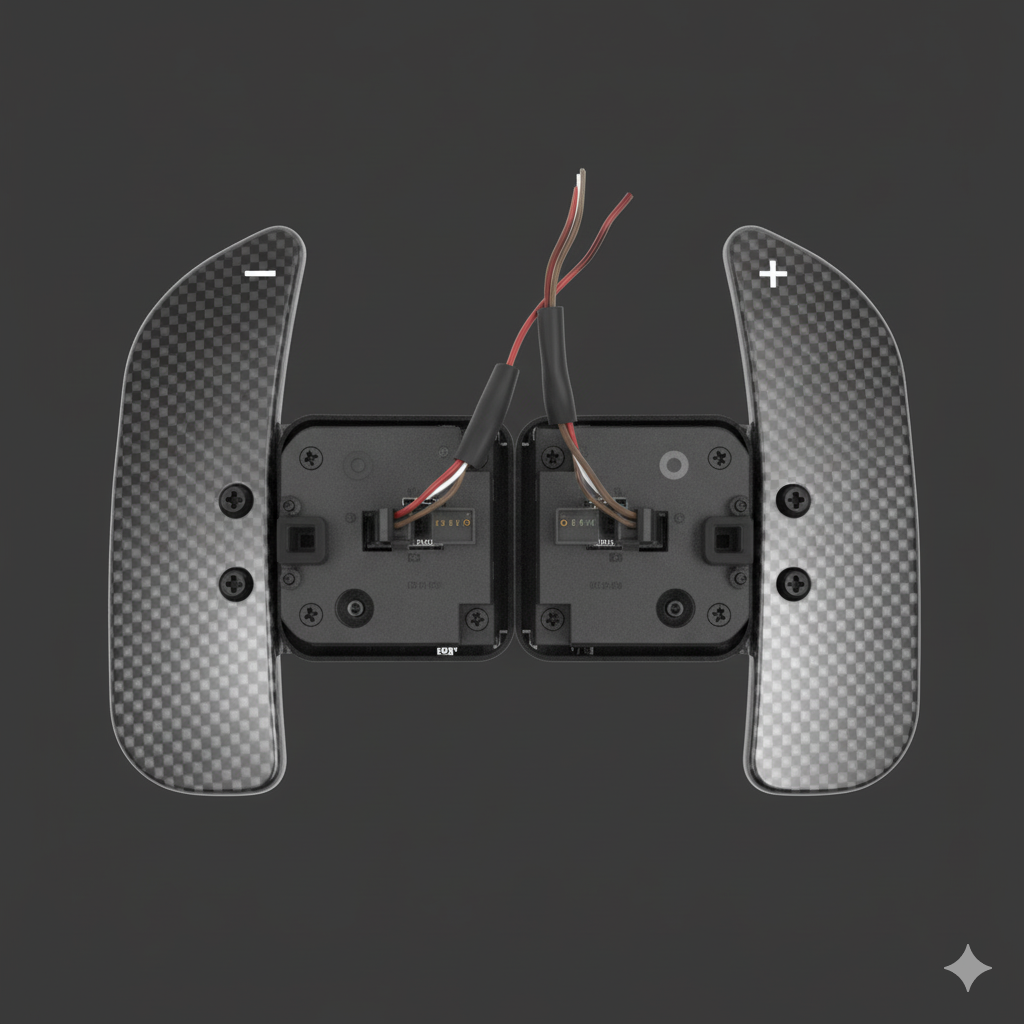 Premium Carbon fiber Magnetic Shift Paddles for BMW