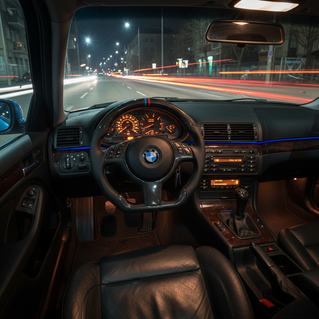 Premium Carbon Fiber Steering Wheel for BMW 3 Series E46