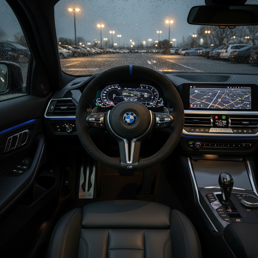 Premium Alcantara Steering Wheel for BMW F10, F30 & E90