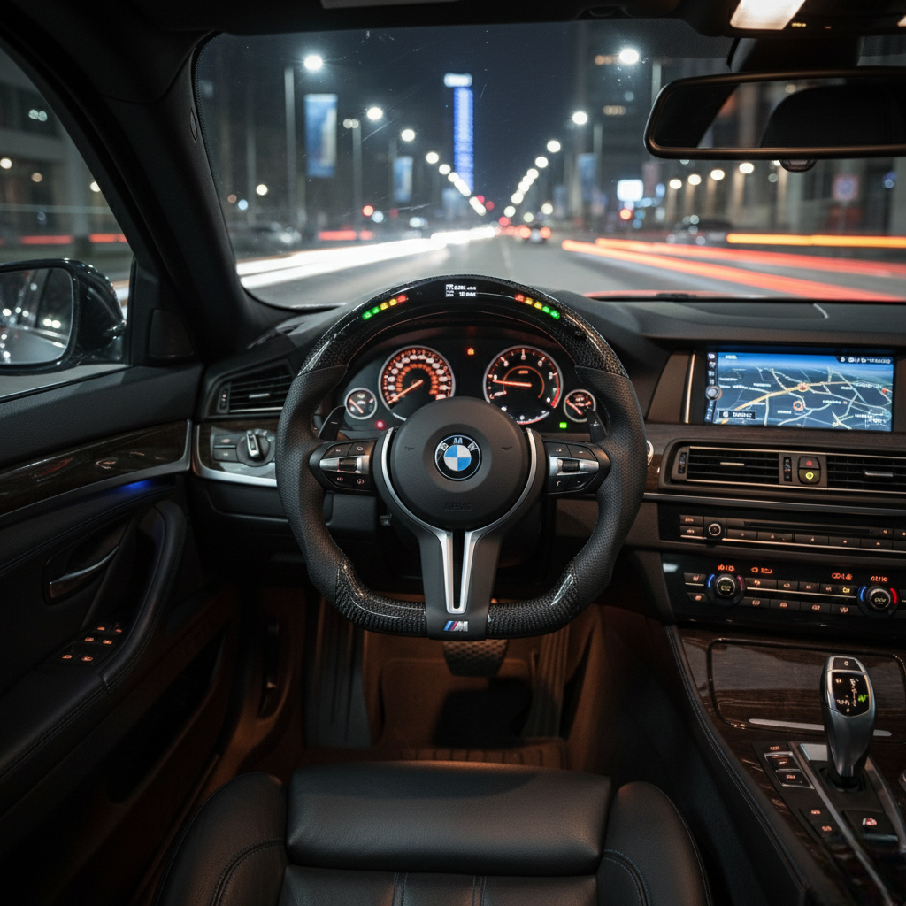 Premium Carbon Fiber & Alcantara Steering Wheel for BMW F10