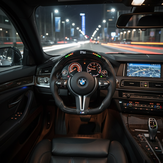 Premium Carbon Fiber & Alcantara Steering Wheel for BMW F10