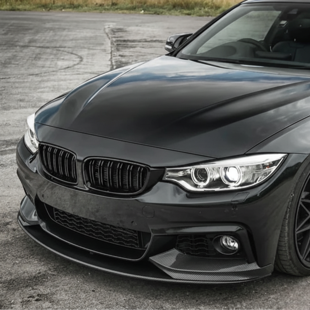 Premium Carbon Fiber Front Bumper Lip For BMW 4 Series