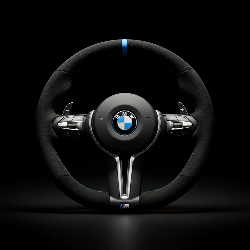 Premium Alcantara Steering Wheel for BMW F10, F30 & E90
